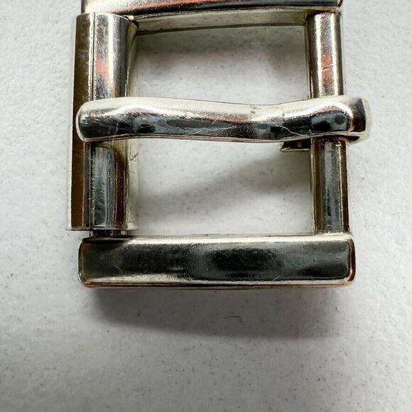 Small Silver Tone Simple Basic Roller Belt Buckle - Picture 4 of 7